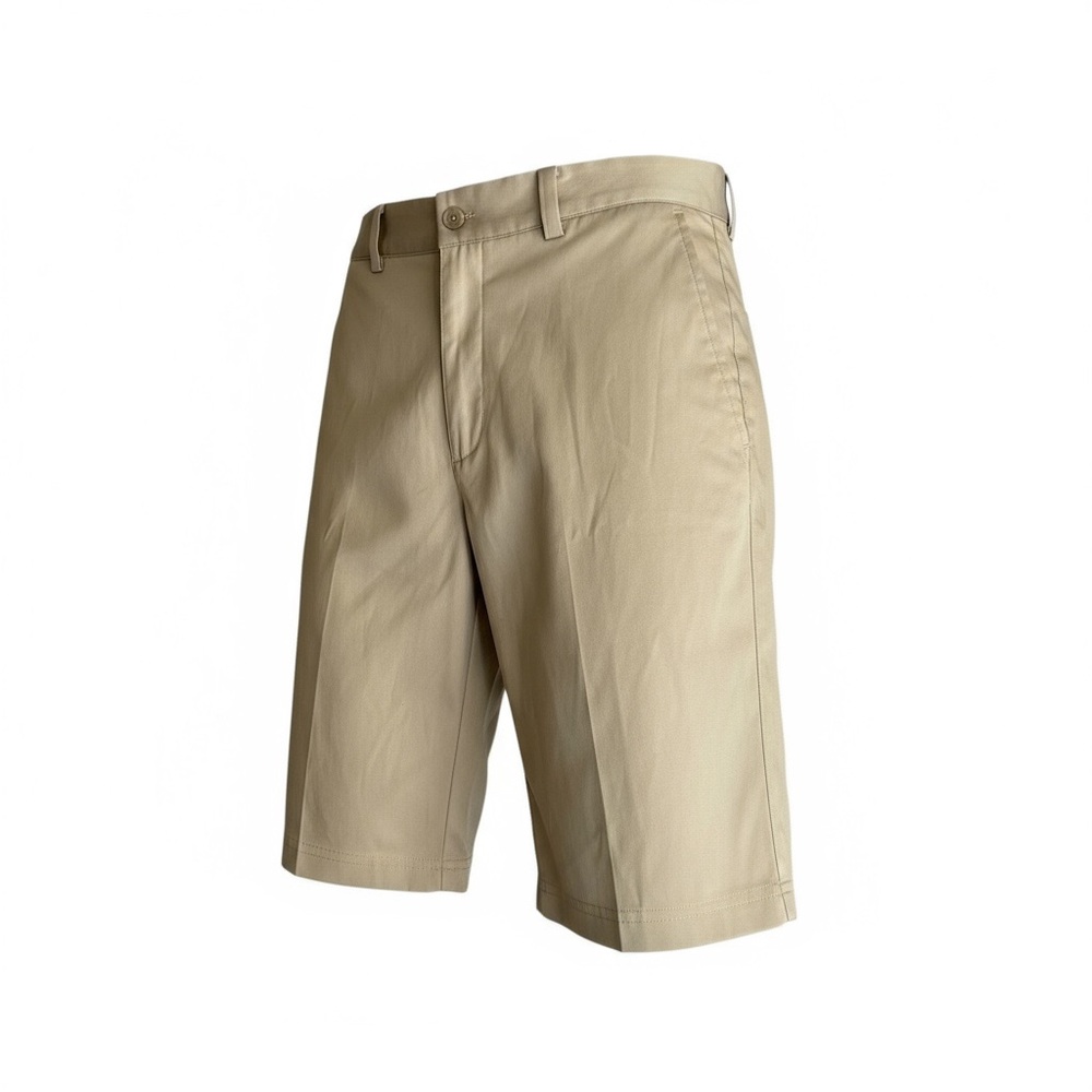 Nike Men's Tan Flat Front Golf Shorts